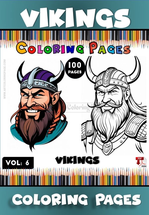 Explore Creativity with Viking Coloring Book Vol 6