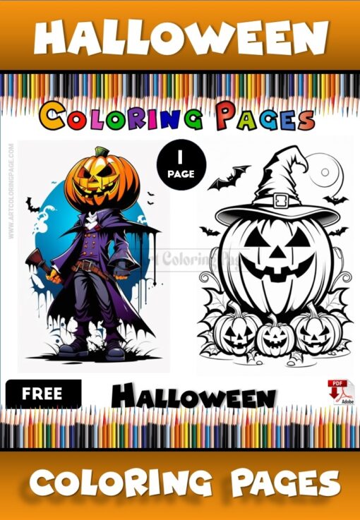 Free Halloween Coloring Pages | Instant Download