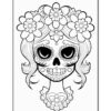 Unleash Your Imagination with Skull Girl Drawing Coloring Pages Vol 1