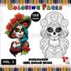 Dive into Creativity with Skull Color Page Coloring Pages Vol 2