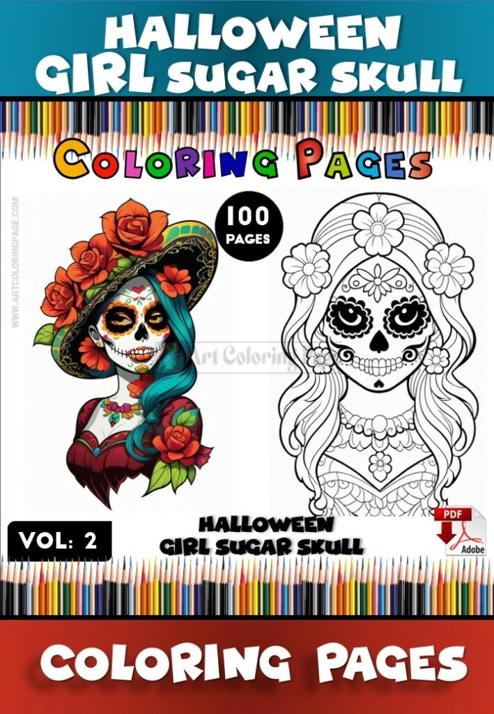 Dive into Creativity with Skull Color Page Coloring Pages Vol 2