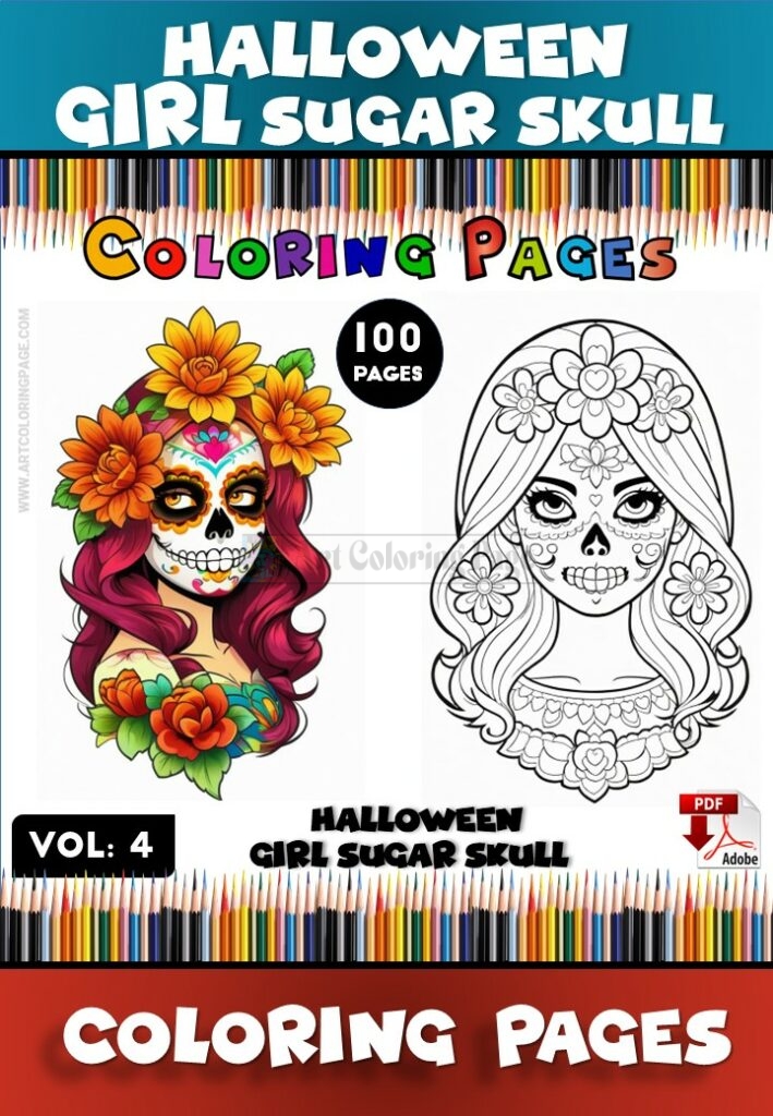 Transform Your Imagination with Coloring Pages Skull Vol 4
