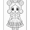 Immerse Yourself in Creativity with Doll House Coloring Pages Vol 4