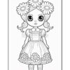 Unleash Your Creativity with Gothic Doll Coloring Vol 7