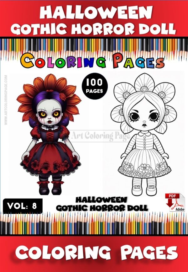 Discover Elegance with Gothic Coloring Pages for Adults Vol 8
