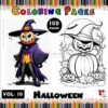 Halloween Coloring Pages for Adults Vol 10 - 100 Pages | Instant Download