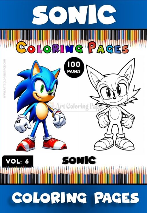 Ignite Your Creativity with Coloring Pages Sonic Vol 6