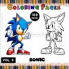 Power Up Your Creativity with Super Sonic Coloring Pages Vol 8