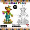 Harvest Creativity with Scarecrow Coloring Page Vol 1