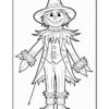Harvest Creativity with Scarecrow Coloring Page Vol 1