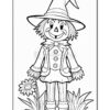 Harvest Creativity with Scarecrow Coloring Page Vol 1