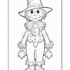 Harvest Creativity with Scarecrow Coloring Page Vol 1