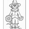 Embrace Autumn Magic with Scarecrow Coloring Pages Vol 2