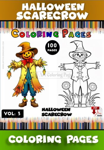 Unleash Your Creativity with Scarecrow Color Page Vol 3