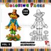 Unleash Your Imagination with Coloring Sheets of Scarecrows Vol 5