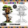 Explore Your Imagination with Tree House Coloring Pages Vol. 1 – 100 Pages