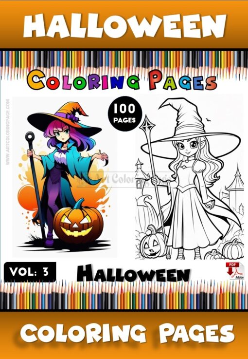 Uncover the Thrills of Halloween with Halloween Coloring Page Vol 3