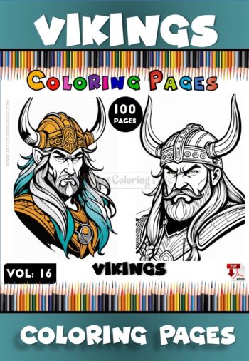 Unleash Your Creativity with Coloring Sheets Viking Vol 16