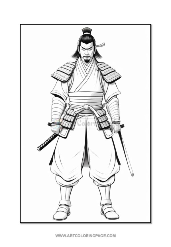 Unleash Your Creativity with Free Coloring Page Samurai