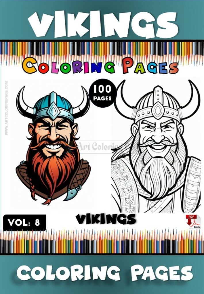 Unleash Your Creativity with Vikings Coloring Books Vol 8