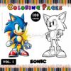 Unleash the Fun with Sonic Coloring Pages Vol 1 - 100 Pages