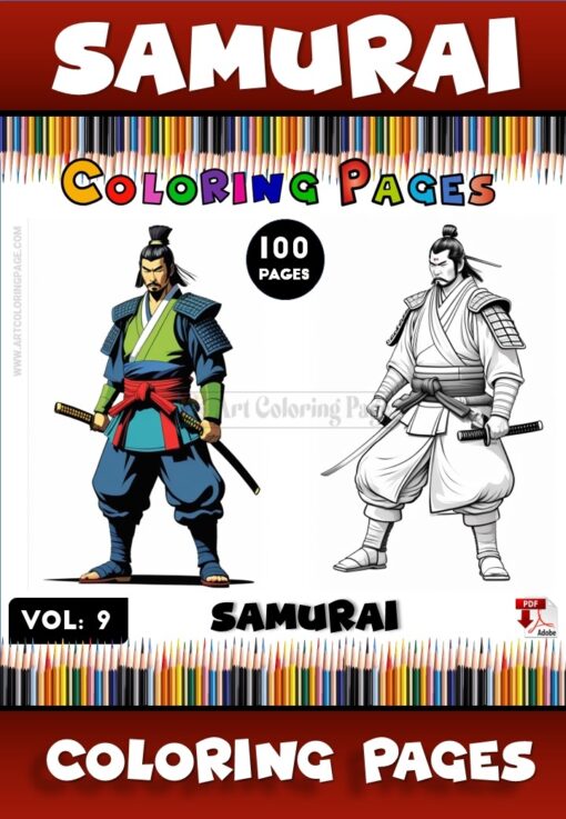 Unlock Tranquility and Power with Coloring Samurai Vol 9