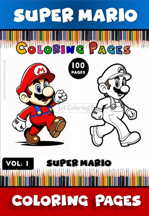 Experience the Magic with Mario Coloring Book Vol 1!