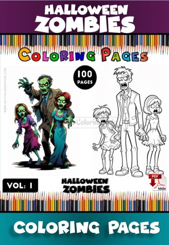 Unleash Your Imagination with Zombie Coloring Page Vol 1