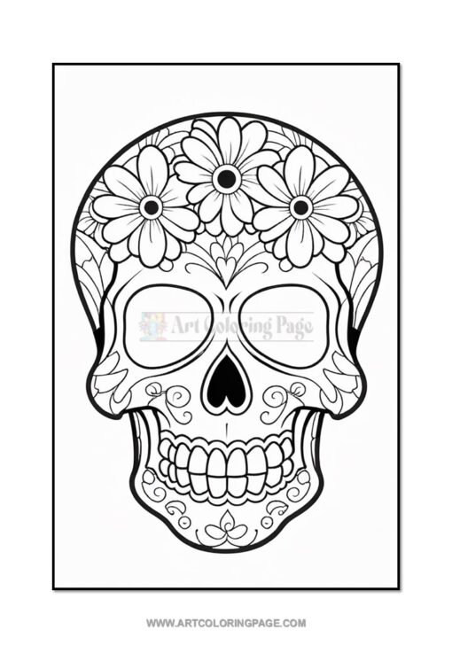 Unveil Your Creative Spirit with Skull Drawing Coloring Pages Vol. 2