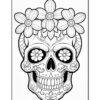 Unveil Your Creative Spirit with Skull Drawing Coloring Pages Vol. 2