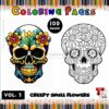 Unlock Creativity with Our Skull Drawings Coloring Pages Vol 3