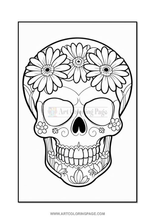 Celebrate Creativity with Sugar Skull Coloring Pages Vol 6 - 100 Pages - Image 2