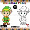 Explore Magic & Creativity with Elf Pictures to Color Vol. 14 – 100 Designs