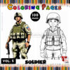 Explore Hidden Depths Soldier Inside Cave Coloring Pages Vol 5