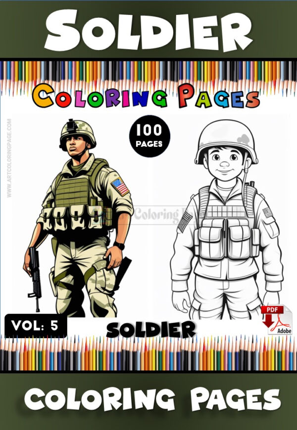 Explore Hidden Depths Soldier Inside Cave Coloring Pages Vol 5
