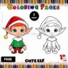 Free Printable Elf Coloring Sheets Instant Magic for Creative Minds