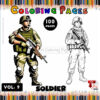 Soldier Hiding Inside Cave Coloring Page Vol 9 for all age