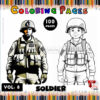 Soldier Inside Cave Coloring Page Easy Vol 8