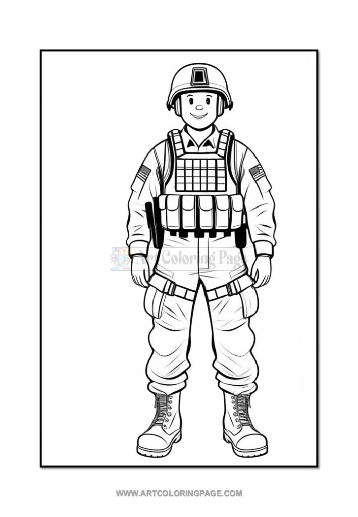 Soldier Inside Cave Coloring Page - Soldier Inside Cave Coloring Page Easy Vol 8 Diapositive3 709x1024 