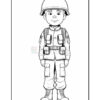 Soldier Inside Cave Coloring Page PDF Vol 7 for all age