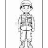 Soldier Inside Cave Coloring Page PDF Vol 7 for all age