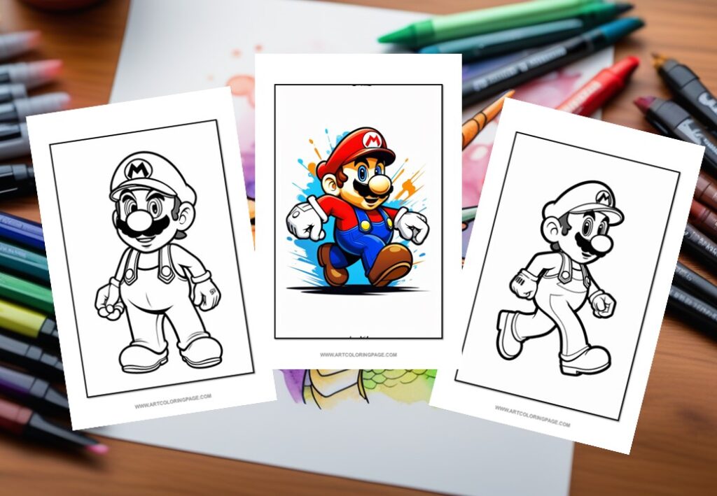 10 Super Mario Coloring Page Ideas to Unleash Your Child's Creativity