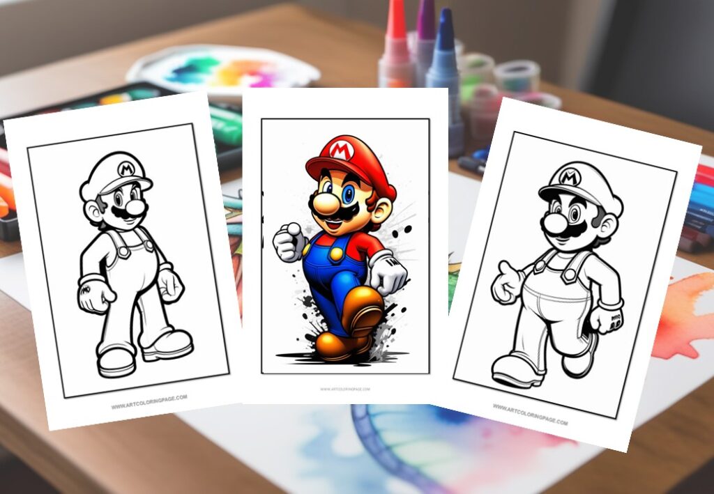 10 Super Mario Coloring Page Ideas to Unleash Your Child's Creativity