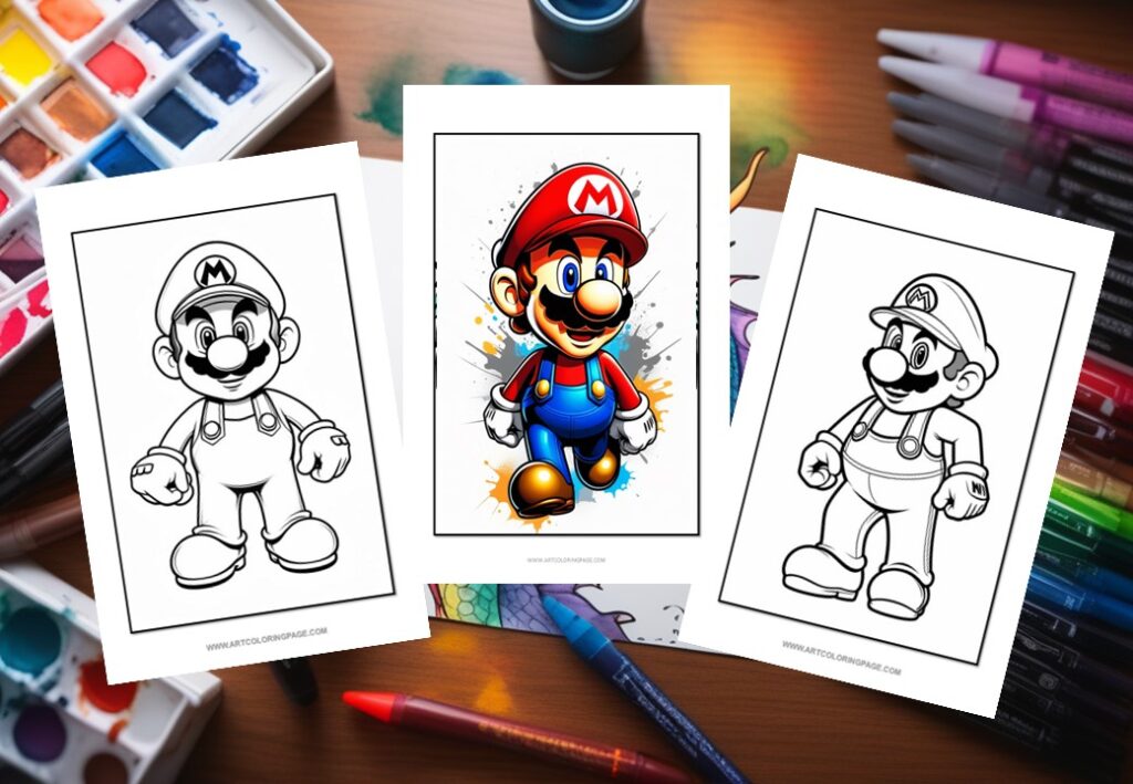 10 Super Mario Coloring Page Ideas to Unleash Your Child's Creativity