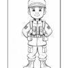 Unlock Creativity with Soldier and the Spider Coloring Pages Vol 10