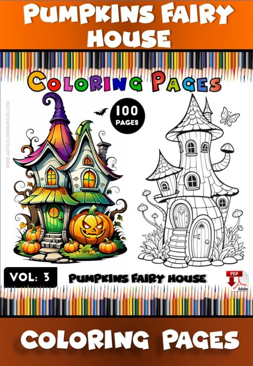 Celebrate the Season with Coloring Pages of Pumpkins Vol 3 Diapositive1