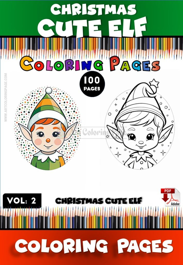 Christmas Elf Printables Vol 2 – A Magical Holiday Coloring Experience