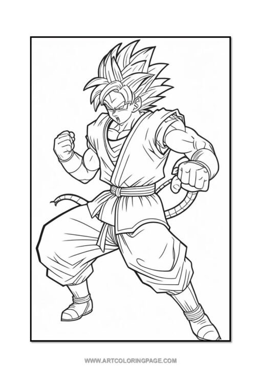 Color Your World with Dragon Ball Z Goku Coloring Pages Vol. 9!