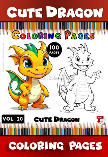 Color Your World with Dragon Coloring Sheet Vol 20!