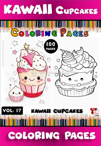 Colorful Cupcake Vol 17 100 Delightful Designs for Creativity and Fun